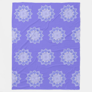 Cobertor De Velo Flor Da Vida - Índia Mandala 5