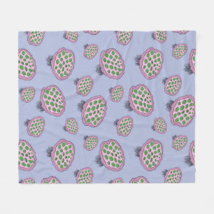 Cobertor De Velo Flor de Água-Viva Alienigena Rosa e Verde