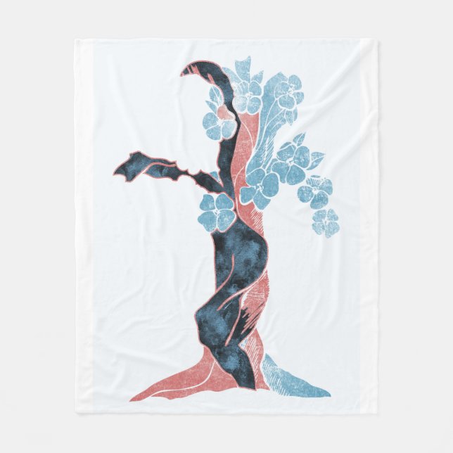 Cobertor De Velo Flor de Árvore (Frente)