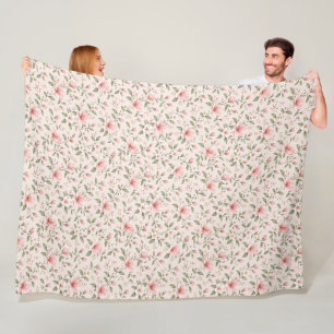 Cobertor De Velo Flor de Cerejeira Rosa Suave Padrão Floral Sem Cos
