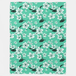 COBERTOR DE VELO FLOR DE CEREJEIRA - SAKURA (MINT)