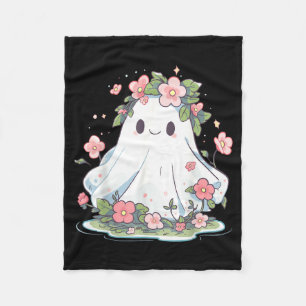 Cobertor De Velo Flor de Fantasma de Halloween Mulheres Meninas Hal