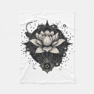 Cobertor De Velo Flor de Lótus da Lua Yoga Meditação