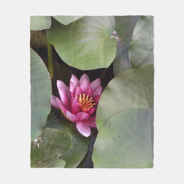 Cobertor De Velo Flor de Lotus Rosa (Frente)