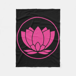 Cobertor De Velo Flor de Lótus Rosa Espírito de Yoga