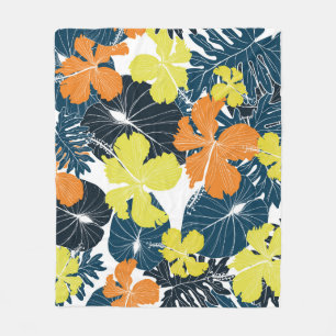 Cobertor De Velo Flor de primavera: Textura Floral Vintage