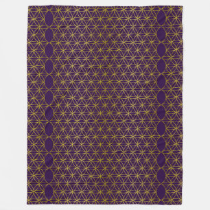 Cobertor De Velo Flor De Vida / Blume des Lebens - Ouro Fronteiriço