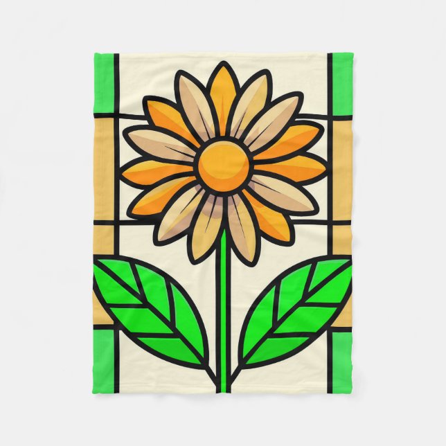 Cobertor De Velo Flor de vidro contida (Frente)