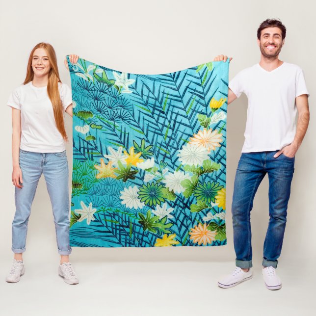 Cobertor De Velo Flor e Folha, Design japonês (In Situ)