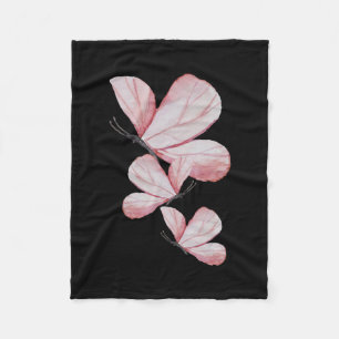 Cobertor De Velo flor floral pintura de borboleta natureza fofa l