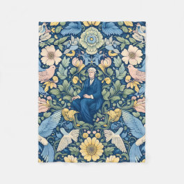 Cobertor De Velo Flor Morris art