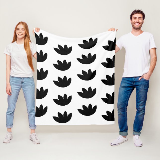 Cobertor De Velo Flor Preto Floral (In Situ)