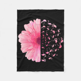 Cobertor De Velo Flor rosa Flamingo Mês de consciência do câncer de
