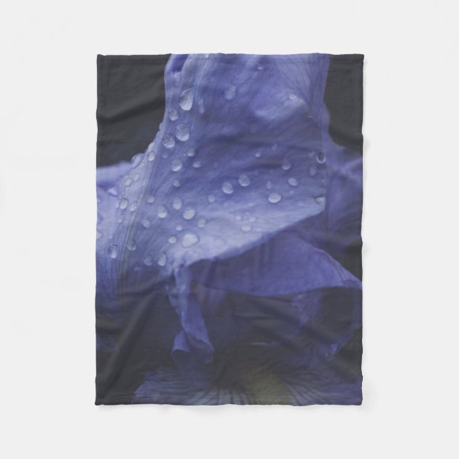 Cobertor De Velo Flor Rosa púrpura (Frente)