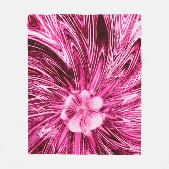 Cobertor De Velo Flor roxa-do-Abstrato (Frente)