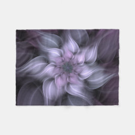 Cobertor De Velo Flor roxa do Fractal