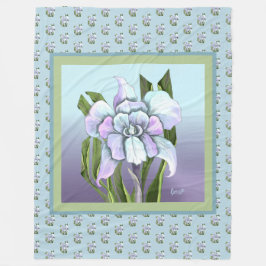 Cobertor De Velo Flor Smeraldo Fleece Blanket