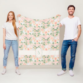 Cobertor De Velo Florais Rústicos Rosa Bolinhas Bonito