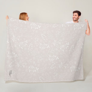 Cobertor De Velo Floral Blanket