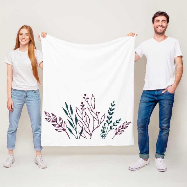 Cobertor De Velo Floral Botânico Moderno (In Situ)