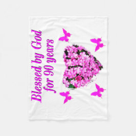 Cobertor De Velo FLORAL DE ANIVERSÁRIO DE 90 bonito