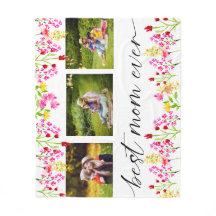 Floral de Colagem de Fotografias do Melhor Dia de 