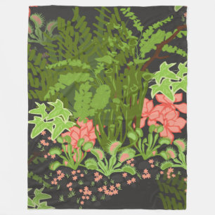 Cobertor De Velo floral de flytrap de veno