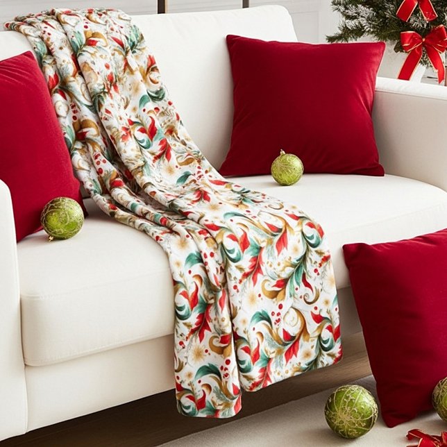 Cobertor De Velo Floral de natal misturado (Criador carregado)