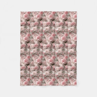 Cobertor De Velo Floral Fleece Blanket