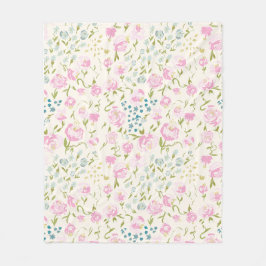 Cobertor De Velo Floral Heaven Fleece Blanket