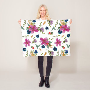 Cobertor De Velo Floral Joyeaux Signature Blanket
