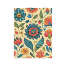 Floral Kaleidoscope Garden - Vibrant Nature Art