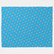 Floral KiniArt Fleece Blanket