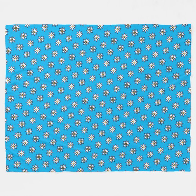 Cobertor De Velo Floral KiniArt Fleece Blanket (Frente (Horizontal))