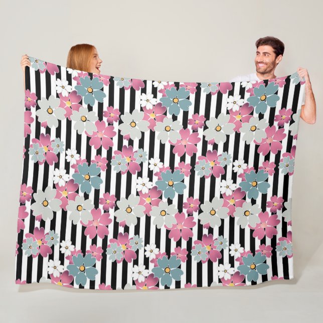 Cobertor De Velo Floral, listrado (In Situ)