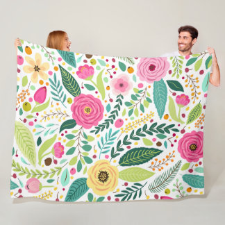 Cobertor De Velo Floral Melody 60x80 Fleece Blanket