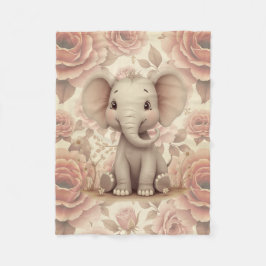 Cobertor De Velo Floral Pastel Suave