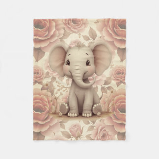 Cobertor De Velo Floral Pastel Suave