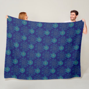 Cobertor De Velo Floral Patterno Fleece Blanket
