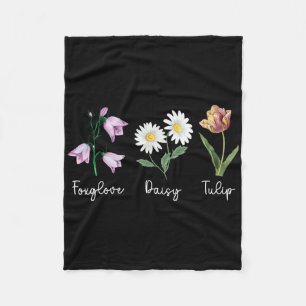 Cobertor De Velo Floral Sutil Anti Trump Dedaleira Margarida Tulipa
