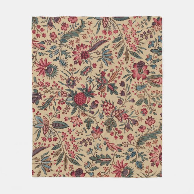 Cobertor De Velo Floral Tapeçaria Arte Flor (Frente)