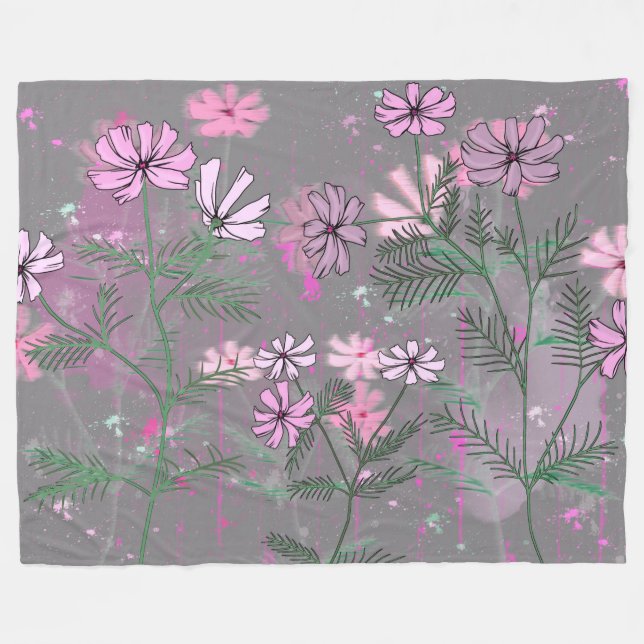 Cobertor De Velo Flores (Frente (Horizontal))