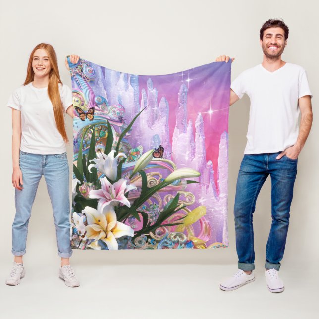 Cobertor De Velo Flores Abstrato Florais Bonitas #6 (In Situ)