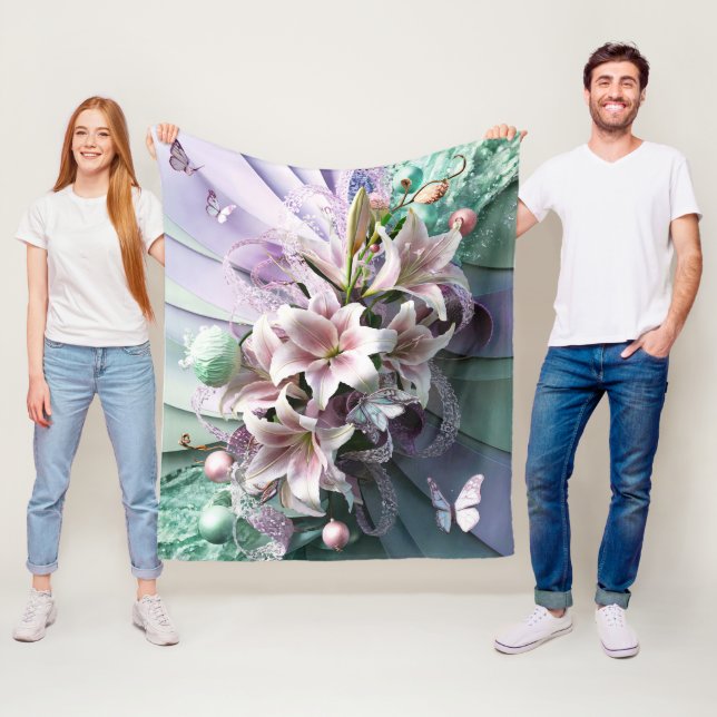 Cobertor De Velo Flores Abstrato Florais Bonitas #8 (In Situ)