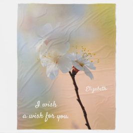 Cobertor De Velo Flores Apricot Japonesas Impressionantes