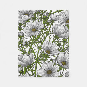 Cobertor De Velo Flores brancas do cosmos