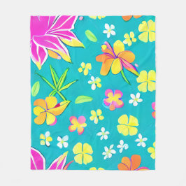 Cobertor De Velo Flores Coloridas