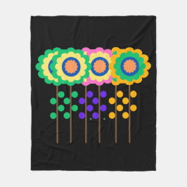 Cobertor De Velo Flores Coloridas