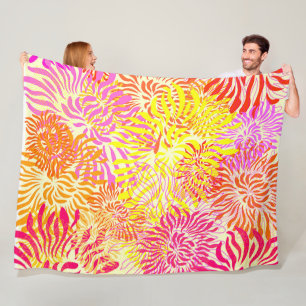 Cobertor De Velo Flores Coloridas da primavera