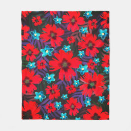 Cobertor De Velo Flores Columbinas e Cravos